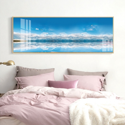 Картина горизонтальная над кроватью "Отражение"