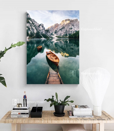 Картина постер "Горное озеро"