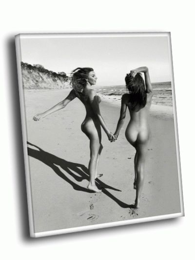 Картина девченки на пляже голышом