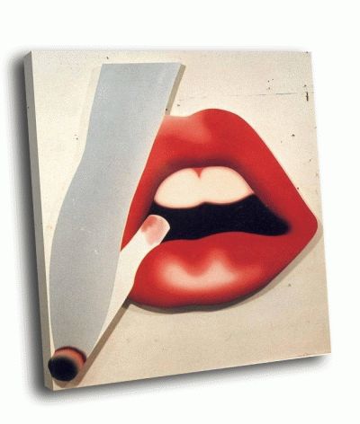 Картина э. уорхол - губы, сигарета