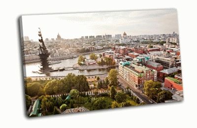 Картина город москва свысока