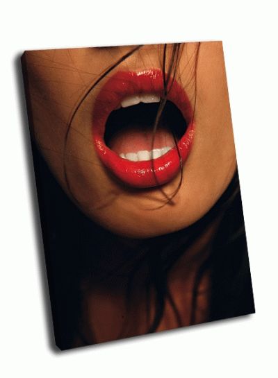 Картина красные женские губы