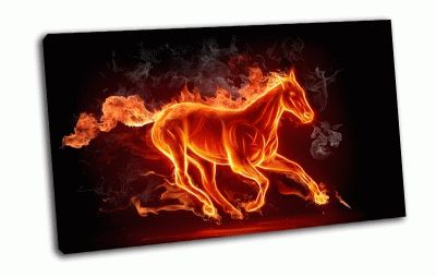 Картина огненный конь