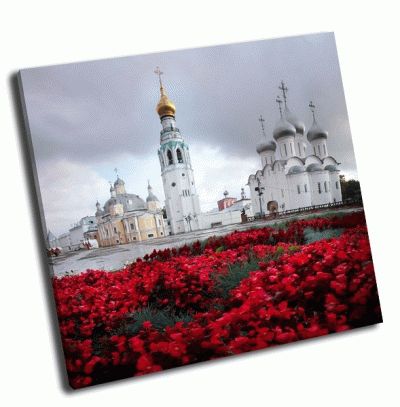 Картина пейзаж православной церкви