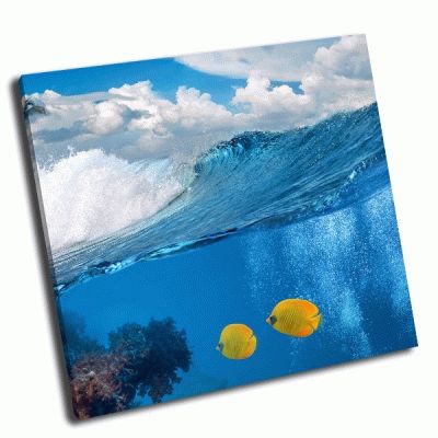 Картина подводный морской пейзаж
