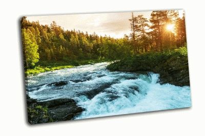 Картина река в норвегии