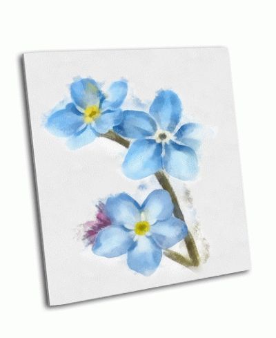 Картина три цветка акварелью