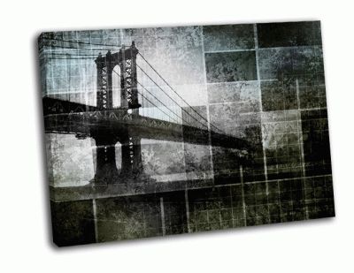 Картина вдохновленный мост в нью йорке