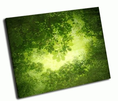 Картина зеленые листья