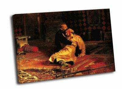 Репродукция картины и. репин - иван грозный и его сын иван 16 ноября 1581 года