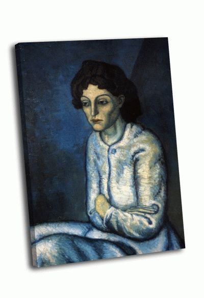 Репродукция картины пабло пикассо - женщина со скрещёнными руками