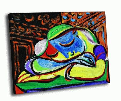 Репродукция картины пабло пикассо - спящая девушка