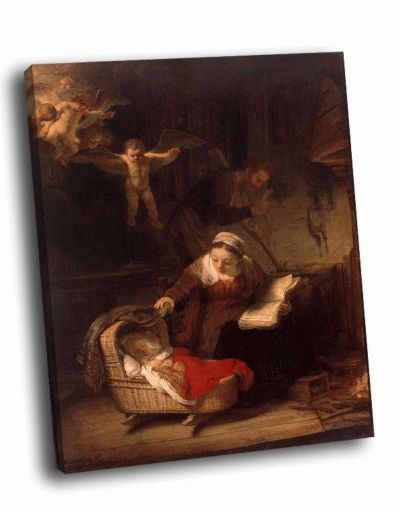 Репродукция картины рембрандт - святое семейство