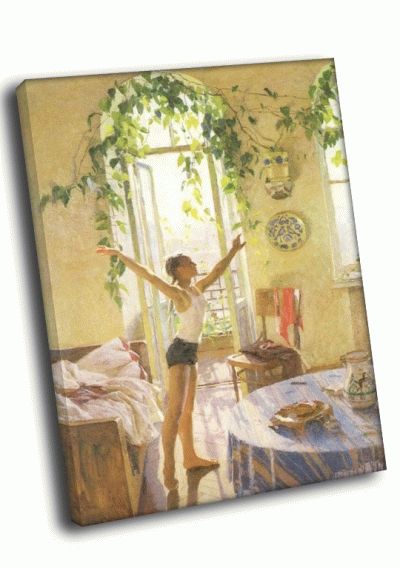 Репродукция картины т. яблонской - утро