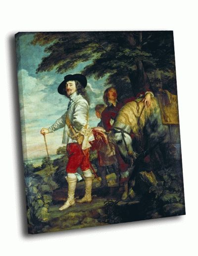 Репродукция картины ван дейк - портрет карла i на охоте