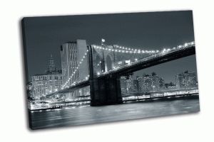 Бруклинский мост и небоскребы