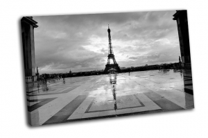 Эйфелева башня в черно-белом, Париж