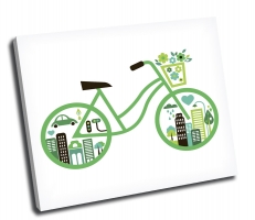 Зеленый велосипед